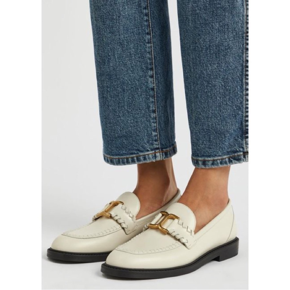 NWT Chloe Marcie Off White Loafers size 10